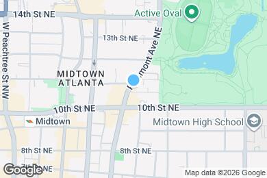 Map image of the property - 1029 Piedmont Ave NE