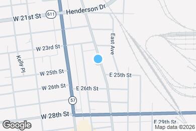 Map image of the property - 2402 Elyria Ave