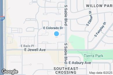 Map image of the property - 14434 E Colorado Dr