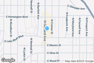 Map image of the property - 4428 N Oakland Ave