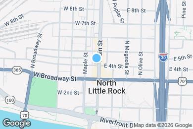 Map image of the property - 111 W 4th St