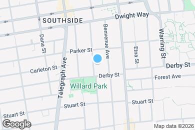 Map image of the property - 2627 Hillegass Avenue