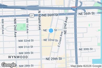 Map image of the property - 3250 NE 1st Ave