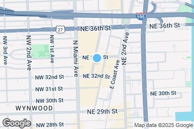 Map image of the property - 3256 NE 1st Ave