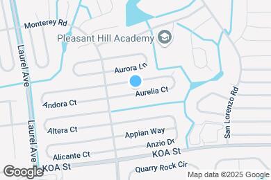 Map image of the property - 184 Aurelia Ct
