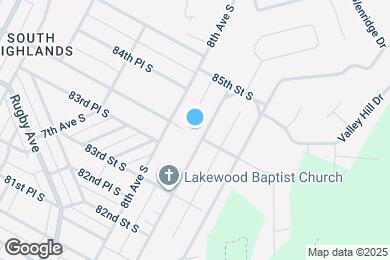 Map image of the property - 8400 9th Ave S