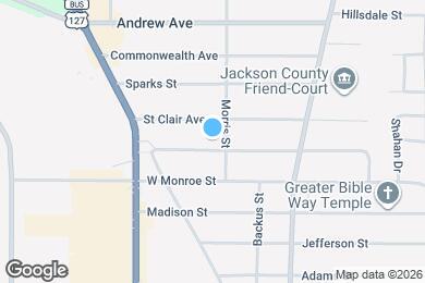 Map image of the property - 606 Dewey Ave