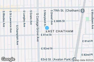 Map image of the property - 8043 S Maryland Ave