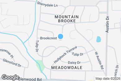 Map image of the property - 3647 Brookcrest Cir