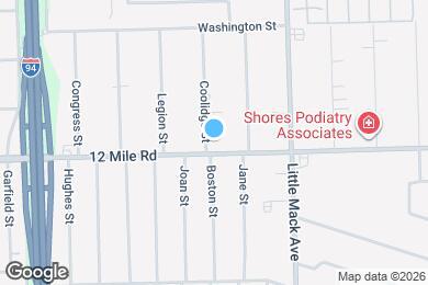 Map image of the property - 20411 12 Mile Rd