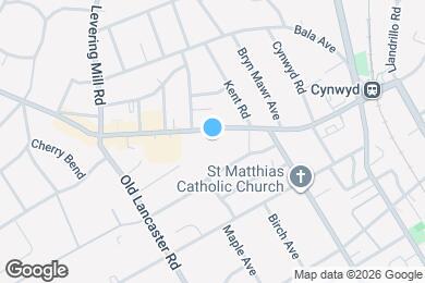 Map image of the property - The Metropolitan Bala Cynwyd