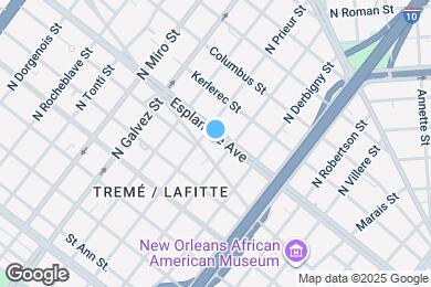 Map image of the property - 1818 Esplanade Ave