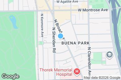 Map image of the property - 918 W Buena Ave
