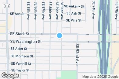 Map image of the property - 8921 SE Washington St