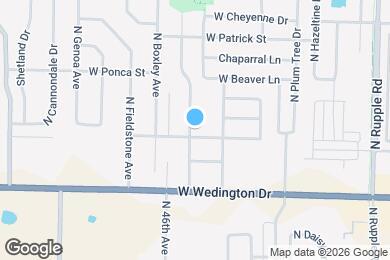 Map image of the property - 4520 W Franciscan Trl