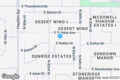 Map image of the property - 8260 E Sutton Dr