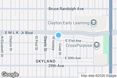 Map image of the property - 3315 E 31st Ave
