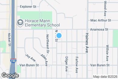 Map image of the property - 636 Nowlin St