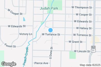 Map image of the property - 605 W Torrance St