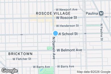 Map image of the property - 3249 N Damen Ave