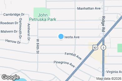 Map image of the property - 8015 Theota Ave