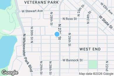 Map image of the property - 501 N 27th St