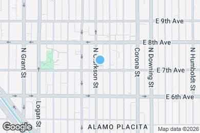 Map image of the property - 805 E 7th Ave