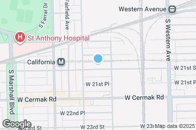 Map image of the property - 2626 W 21st St