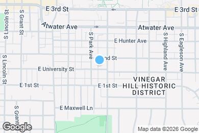 Map image of the property - 813 E University St