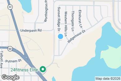 Map image of the property - 1730 Sunset Ridge Dr