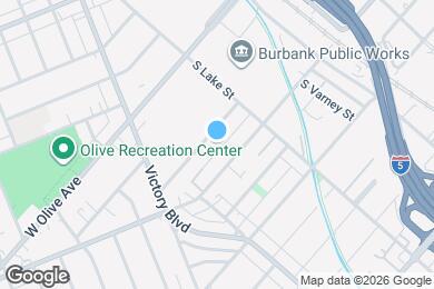 Map image of the property - 244 W Tujunga Ave