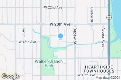 Map image of the property - Courtyard at Sloans Lake