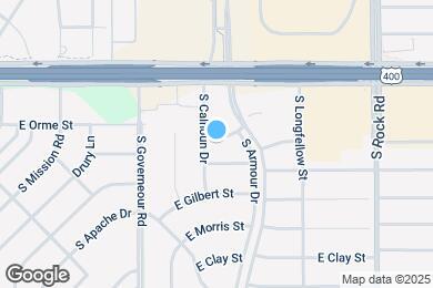 Map image of the property - 7309 E Orme St