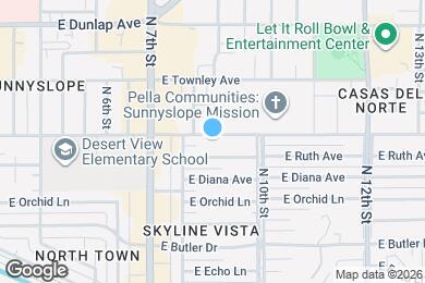 Map image of the property - 825 E Alice Ave