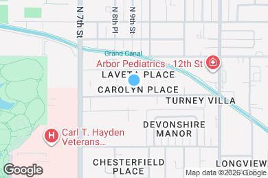 Map image of the property - 840 E Turney Ave