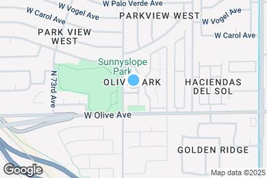 Map image of the property - 7062 W Eva St