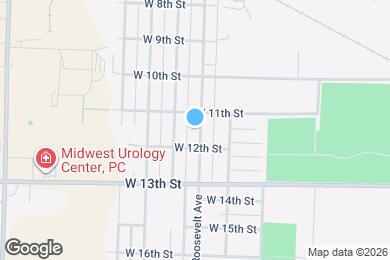 Map image of the property - 1116 Roosevelt Ave