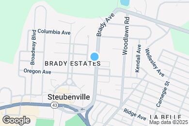 Map image of the property - 727 Brady Ave