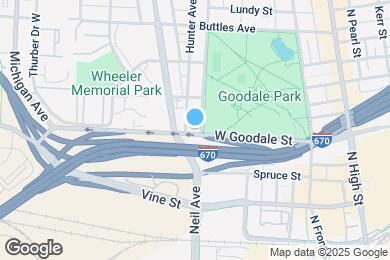Map image of the property - 605 Dennison Ave