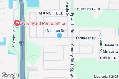 Map image of the property - 10599 Tecumseh Dr