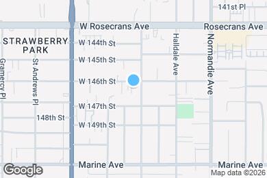 Map image of the property - 1614 W 146th St