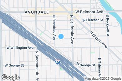 Map image of the property - 2839 W Nelson St