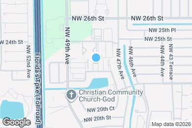 Map image of the property - 4821 NW 22nd Ct