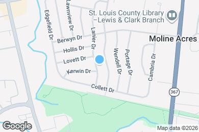 Map image of the property - 9730 Lanier Dr