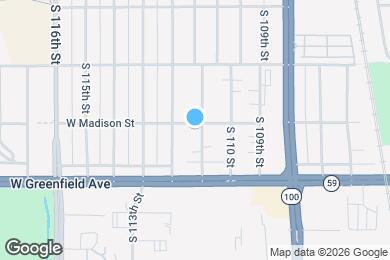Map image of the property - 11109 W Madison St