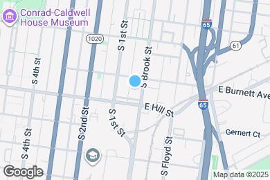 Map image of the property - 1462 S Brook St