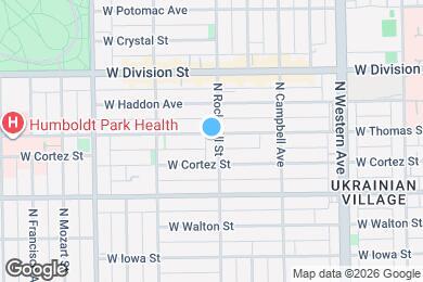 Map image of the property - 1056 N Rockwell St
