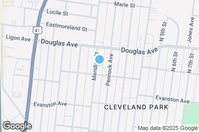 Map image of the property - 1207 Meridian Street