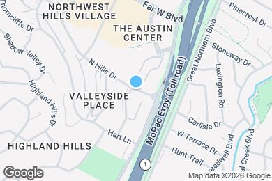 Map image of the property - 3431 N Hills Dr