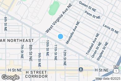 Map image of the property - 1120 Florida Ave NE